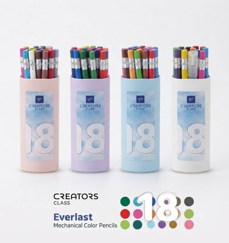 مداد رنگی 18 رنگ سی کلاس کریتورز مدل everlast