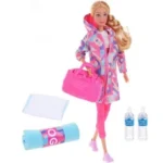 عروسک باربی یوگا با ساک و بطری آب برند Defa Lucy مدل 8477