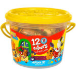 سرگرمي خمير بازي سطلي 12  رنگ آريا DVD دار - تصویر 2