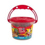 سرگرمي خمير بازي سطلي 12 رنگ آريا DVD دار