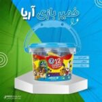 سرگرمي خمير بازي سطلي 12  رنگ آريا DVD دار - تصویر 3